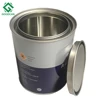 Iron tinplate 1 liter paint bucket 1 liter round paint can with lid