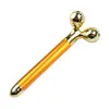 Wholesale high quality vibrating face roller women beauty skin care crystal facial massager roller