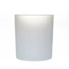 Decorative Holder 300ml Cylindrical Round Frosted Color Replacement Glass Votive Candle Jar