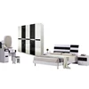 MDF Home Furniture 1.5/1.8 Meter Bed 5 door wardrobe two nightstand dressing table with stool bedroom furniture set