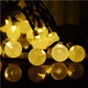 Amazon explosion solar light string 30LED bubble beads string lights outdoor Christmas day decoration led flashing lights