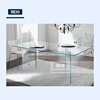 Beveled clear float glass table tops price glass for building