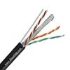 outdoor Gel filled or jelly filled UTP CAT6 with messenger greased filled utp cat6 lan cable network cable
