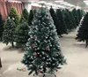 Snowflake pine needles with red berry pine cone for premium mixed Christmas trees