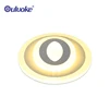 Bedroom bedside adjustable round LED wall light with led reading light