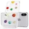 China Phone Case Supplier for iPhone Case, Dual Layer Electroplating Gold Planets IMD TPU Phone Cover for iPhone XS