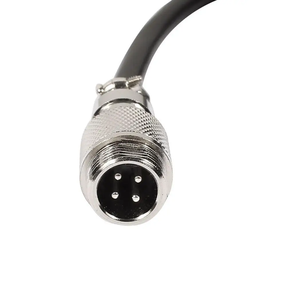 Aviation Connector GX12 4 Pin Male Straight Extension Cable