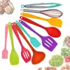 10 pieces black nonstick silicone kitchen kit for cookware