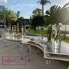 Wedding furniture clear acrylic design dining table for events banquet