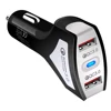 2 usb car charger qc 3.0 fast charger in car for iphone /samsung/huawei