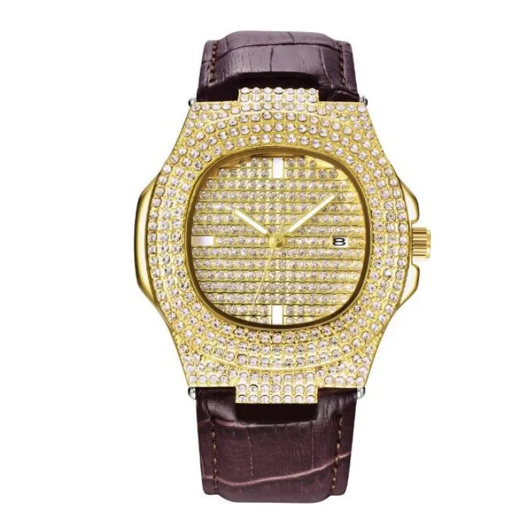 iced out quartz watch