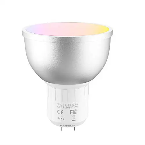Wi-Fi Bulbs, Mini Light RGB Cool White 5800K Color Changing Light, 5 Watt Spotlight Halogen Bulb, Compatible