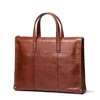 Luojia leather bag handmade full grain leather briefcase