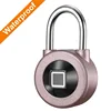IP66 bluetooth smart fingerprint padlock,security electronic fingerprint closet lock