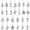 925 Silver Jewelry A-Z Alphabet Style Charm Pendant Jewelry Letter Alphabets Initial Charm Beads
