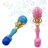 Hot sale mermaid light bubble wand kids with music Bubble Maker with solution Bubble machine