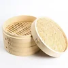 Hot sale High Quality Eco-Friendly Dim sum Yellow Cover Natural Bamboo Steamer Dia:4inch/6inch/8inch/10inch/12inch/14inch/16inch