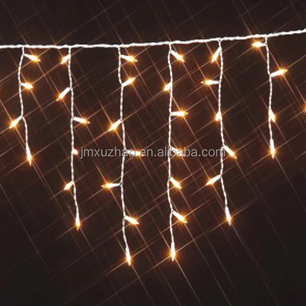 50L 70L 100L indoor outdoor Christmas tree warm white led holiday decoration icicle light string made by Chinese suppliers