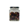 Jam cookies pot 200ml ,clear honey jar square many sealed lid colored caps for choose