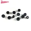 OEM custom over moulded double hardness silicone ear tip silica gel protective ear tips for earphone with soft touch coating