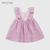 2019 new arrival toddler private label quality 100% cotton linen baby dress