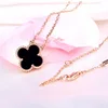 For Sale Four Leaf Clover Design 18K Gold Plated Choker Black Agate Necklace Jewelry