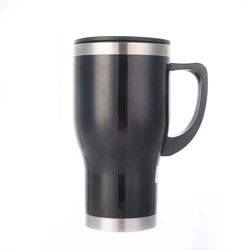 Chauffage &eacute;lectrique Tasse Thermique Tasses &Agrave; Double Paroi En Acier Inoxydable Caf&eacute; Voiture Tasse &Agrave; Th&eacute;