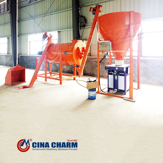 Automatic Dry Mix Mortar 58t/h Ceramic Tile Adhesive Mixing Machine
