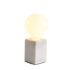 Small Square Marble Base E26 Lamp Holder Night Desk Bedside Lamp