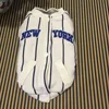 This winter outfit cotton thickening and fleecy baseball hoodie with stripes bigger than a teddy bear fighting suit