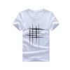 100% Cotton Summer Fashion White Men Custom T shirt Printing