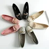 Wholesale factory custom women casual shoes driving shoes soft flats large size leather women boat shoes
