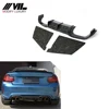 3pcs/set M2 Forged Carbon Fiber Rear Bumper Diffuser for BMW 2Series F87 M2 2014-2017