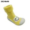 SEAVO colorful 100% cotton socks home shoe for baby