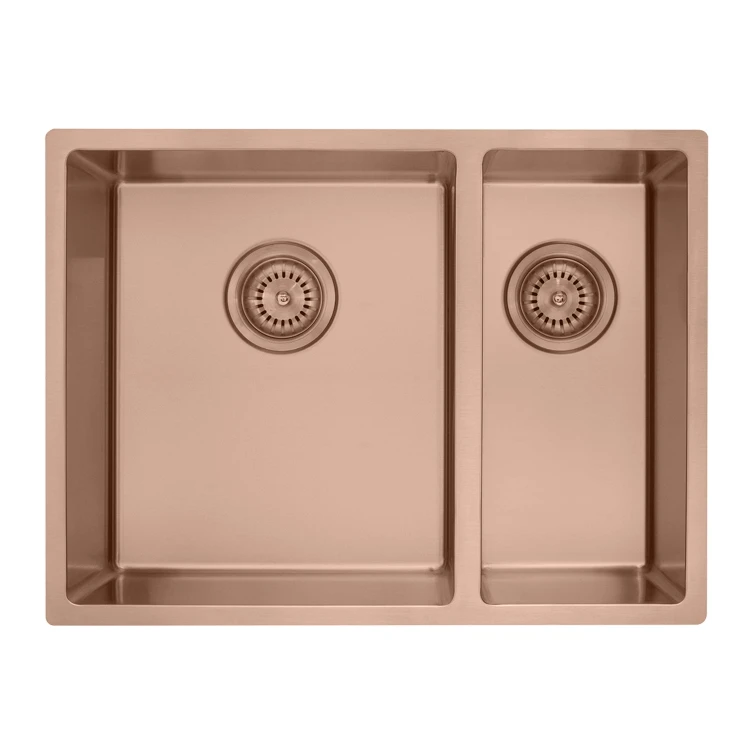 Rose gold double kitchen sink,Radius 10 stainless steel 304 kitchen sink double bowl,Kitchen Sinks Stainless Steel