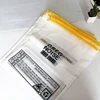 custom yellow zipper plastic bags frosted pvc plastic bag packaging for t shirt