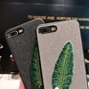 2019 new literary three-dimensional embroidery banana leaf all-inclusive anti-fall mobile phone case for iphonx/xs/xsmax
