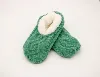 Womens Christmas Furry Slipper fleece lining socks wholesale indoor home knit thermal slipper socks