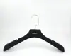 LY122 Soft touch velvet hanger toggery coat plastic hanger hot selling velvet coat hanger