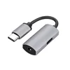 2019 Quick Charging Data Line 8 Pin to 3.5mm 2 IN 1 AUX Audio Splitter Headset Converter Cable Adapter