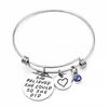 silver metal inspirational charms Bracelets letter faith heart Bangles Bracelets Jewelry
