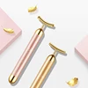 Best Selling Products Skin Care U Shape 24K Gold Facial Lift Stick Mini Electric Vibrator Massager Wrinkle Removal Device