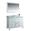 North America Style classic single sink 48" white bathroom vanity