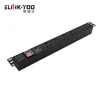 Aluminum Alloy Shell 8 Outlet Server Rack PDU Power Distribution Unit,1U/10A/220V,Power Strip with Surge Protector