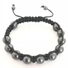 8mm hematite bracelet, rope catholic rosary bracelet, bead bangle