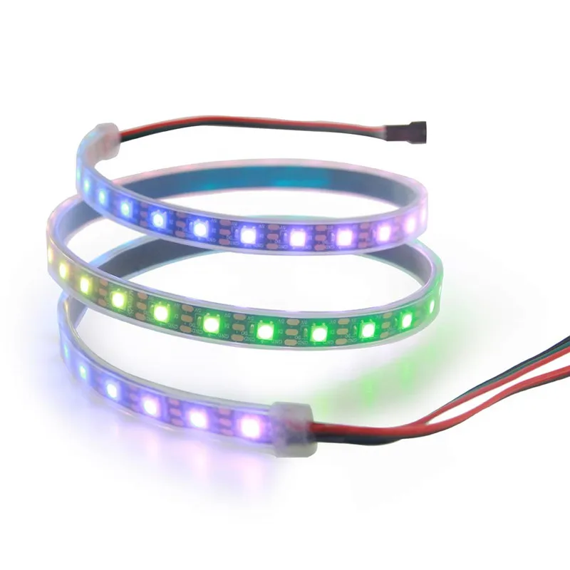 3.2ft 60 Pixels WS2812B Individual Addressable LED Strip Dream Color Light Waterproof for Arduino Raspberry Pi Fadecandy Project
