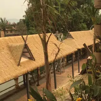 Pvc Pe Artificial Palapas De Paja De Plástico Techos De Paja Pérgola