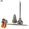 10mm/14mm/18mm Dome Titanium Set 6 in 1 gr2 Titanium Nail Carb Cap Dabber Tool Silicone Jar
