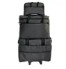 3 Piece Rolling Sewing Machine Trolley Set in Black and Grey Print