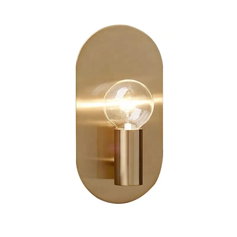 Mid Century Brass Gold Antique Hotel Wall Sconce light  For Living Room Bathroom Bedroom Wall Lamp